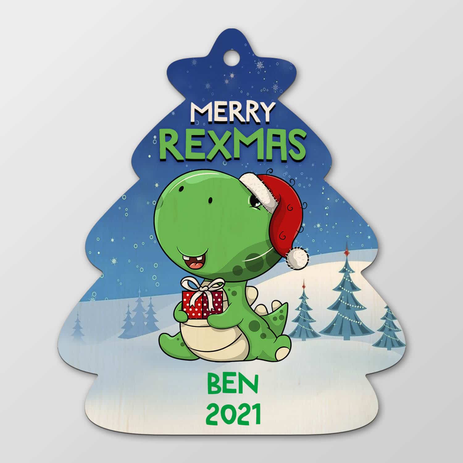 Die Cut Ornament Mockup Simple