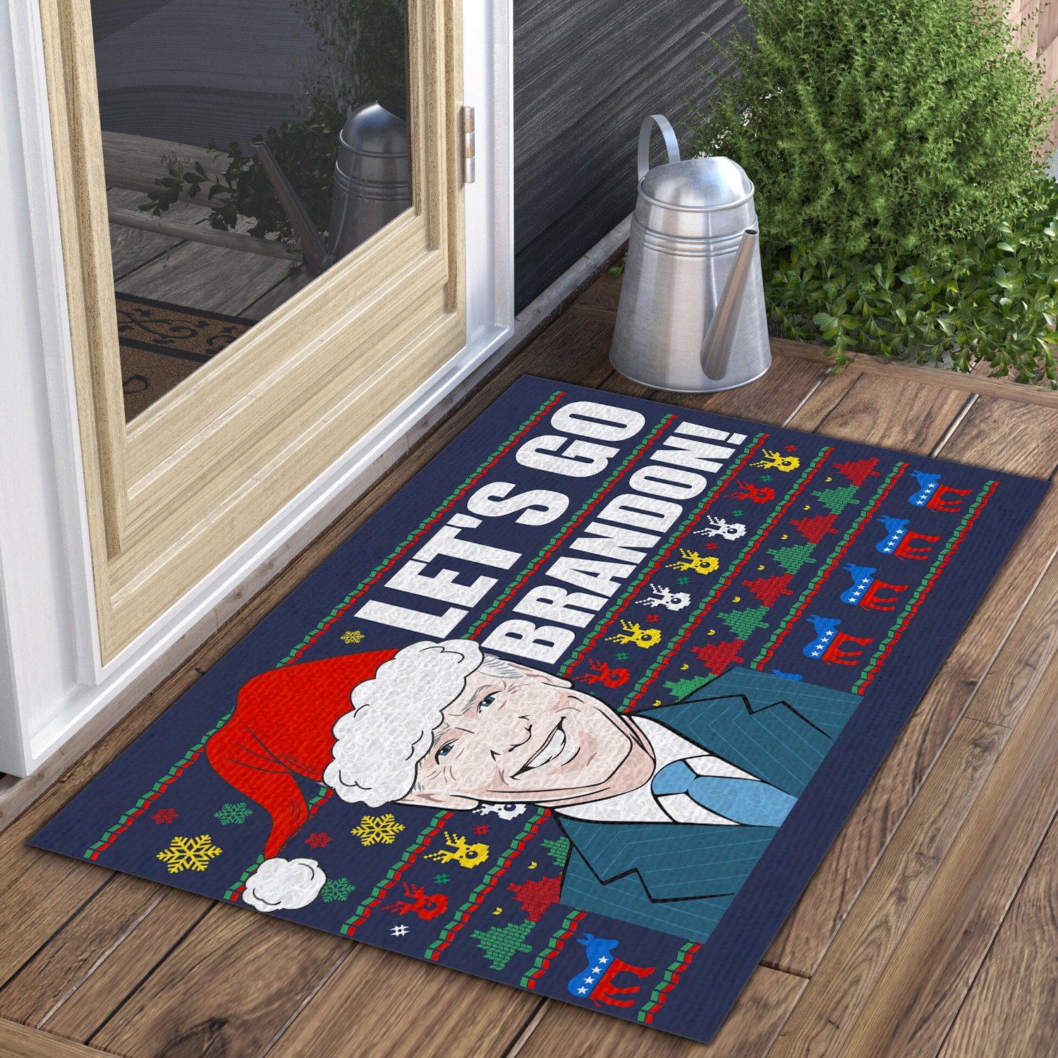 2Th. Let's Go Brandon (5) Doormat mockup 3
