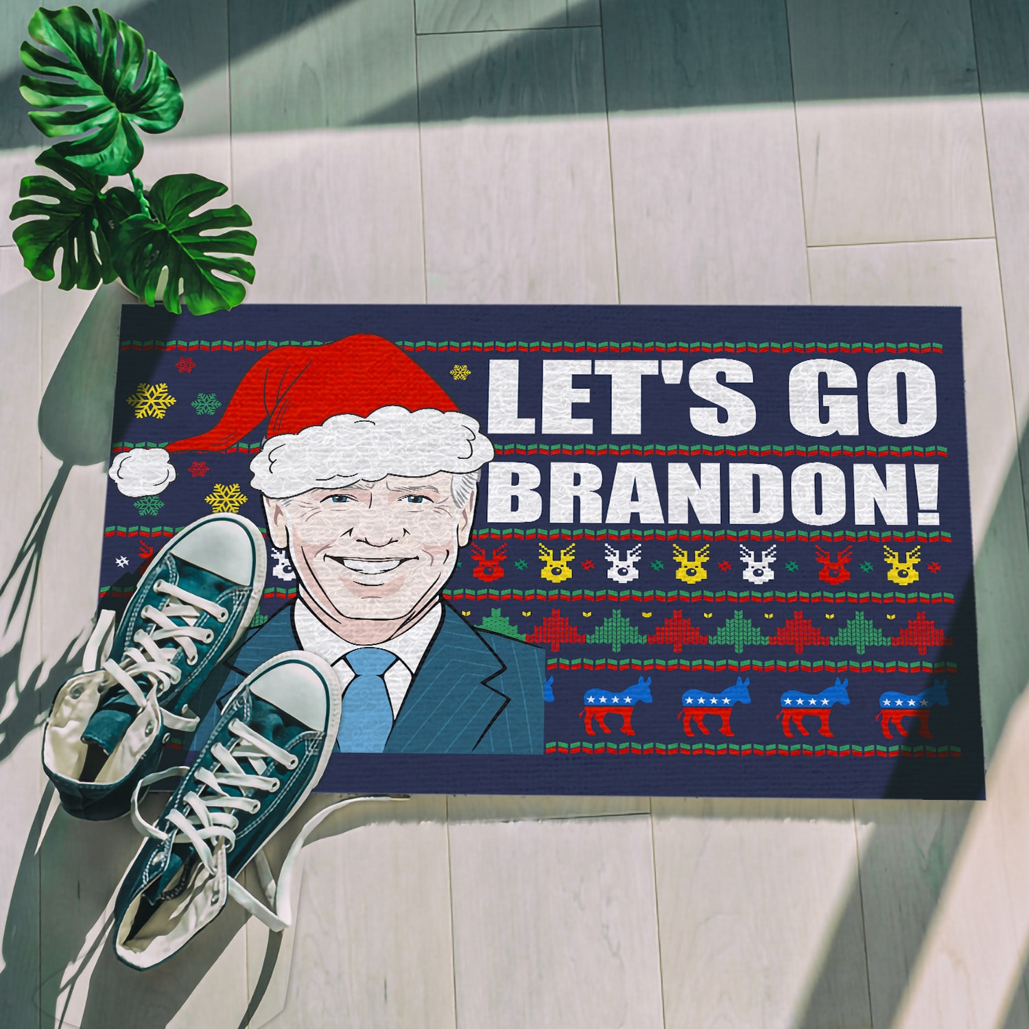 2Th. Let's Go Brandon (5) Doormat mockup 5
