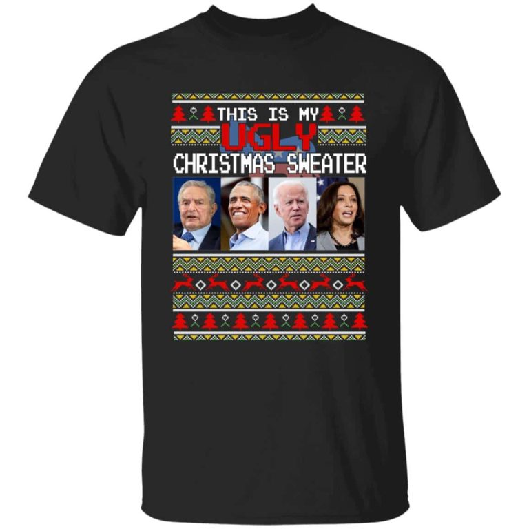 3VT. Obama Biden This Is My Ugly, Black, Unisex T-Shirt