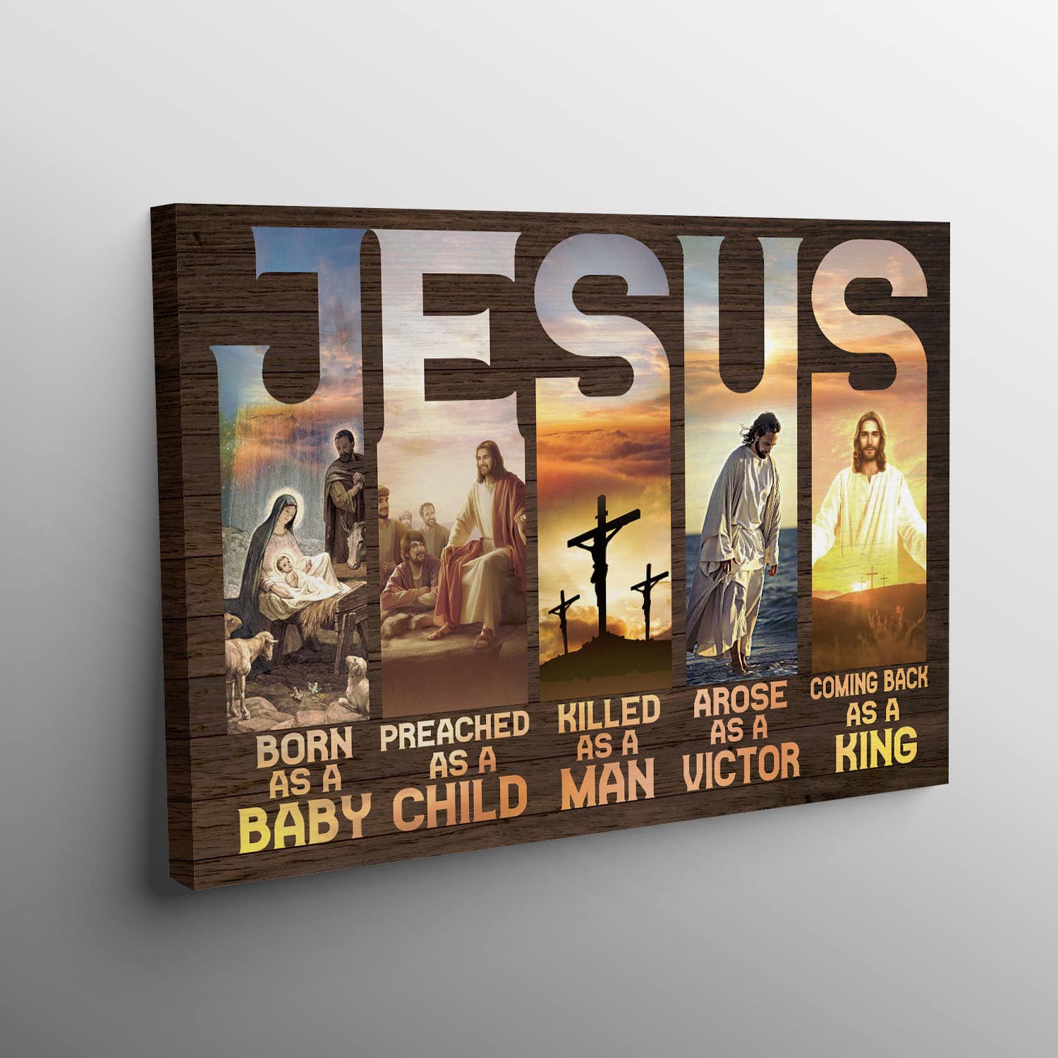 5VT. Jesus Born As A Baby canvas mk2