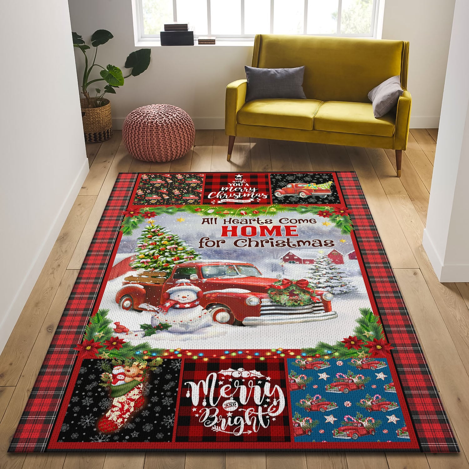 5VT. All Hearts Come Home Rectangle Rug Mockup 1