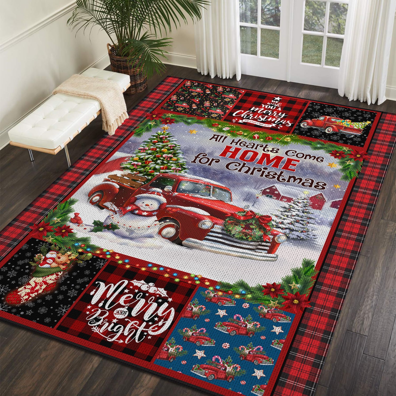 5VT. All Hearts Come Home Rectangle Rug Mockup 2