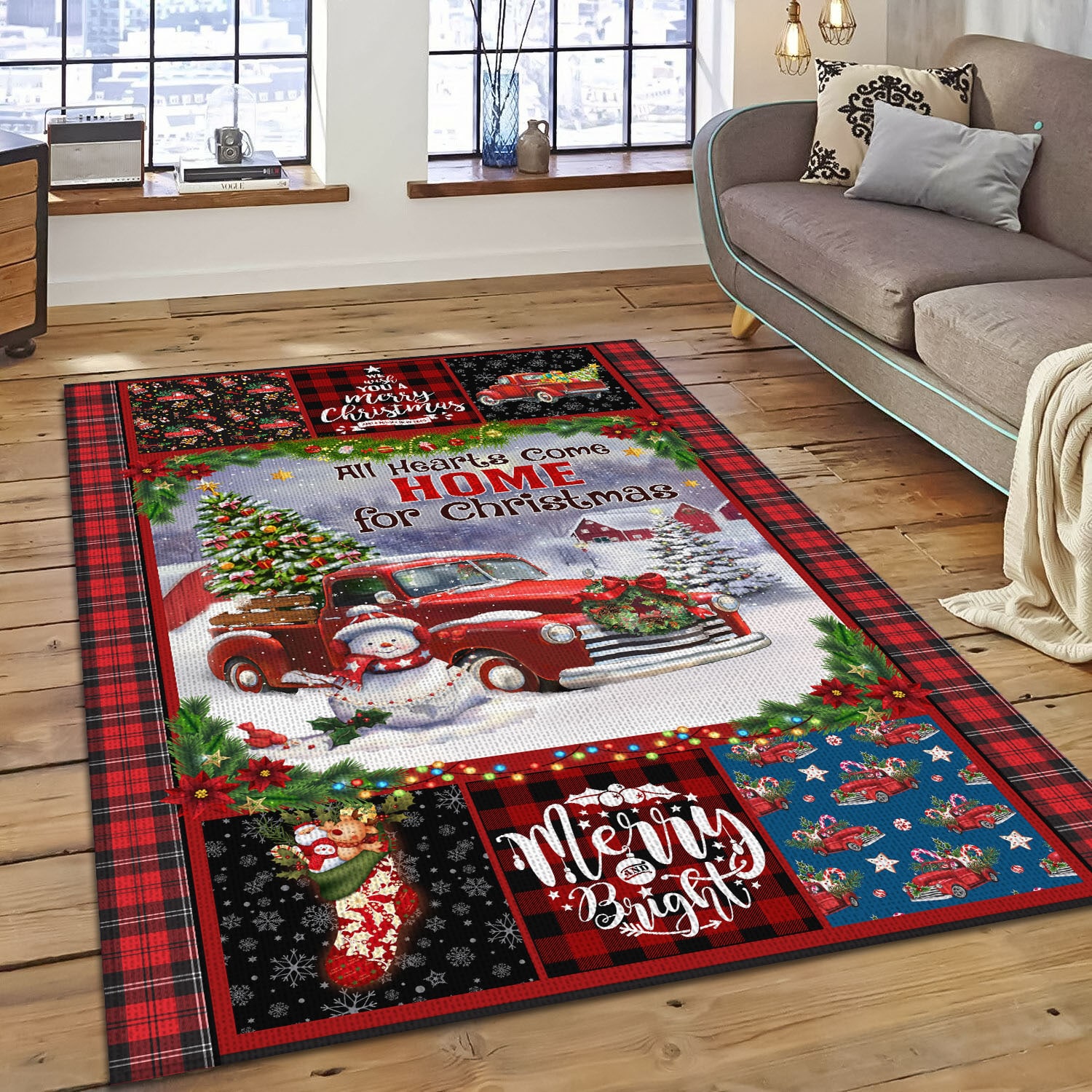 5VT. All Hearts Come Home Rectangle Rug Mockup 4