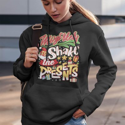 Alternative view of Most Likely To Shake The Presents Merry Christmas T-Shirt - Hoodie - Sweatshirt - Long Sleeve