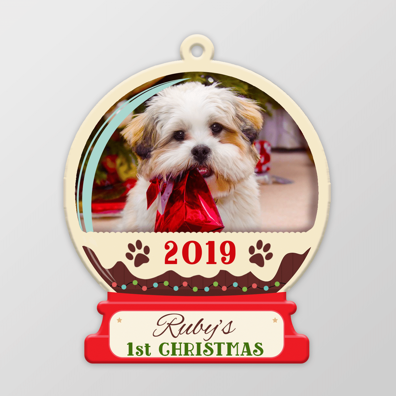 5TM. First Christmas Snowball Ornament(9) mk simple