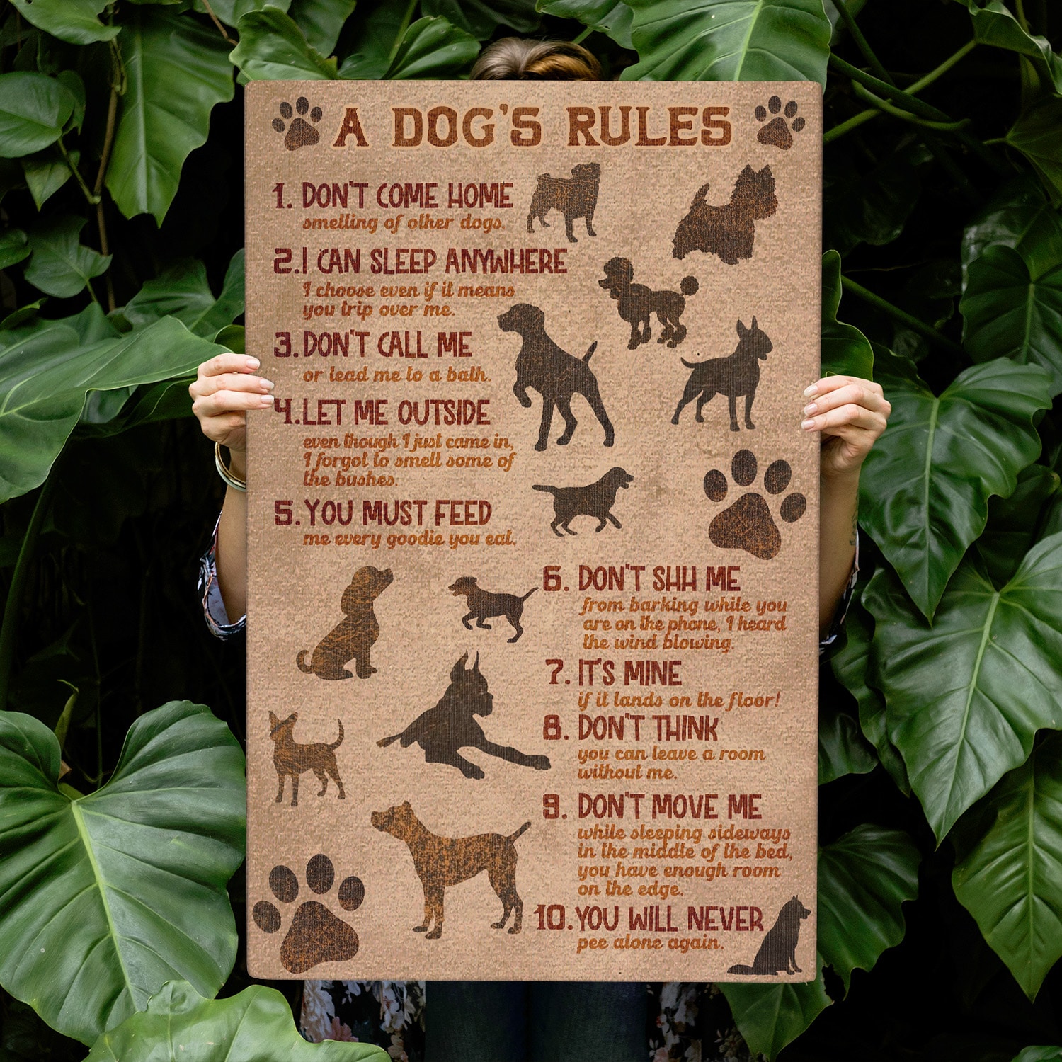 3. A Dog's Rules (Canvas 1) (1) Canvas Portrait Mockup 1