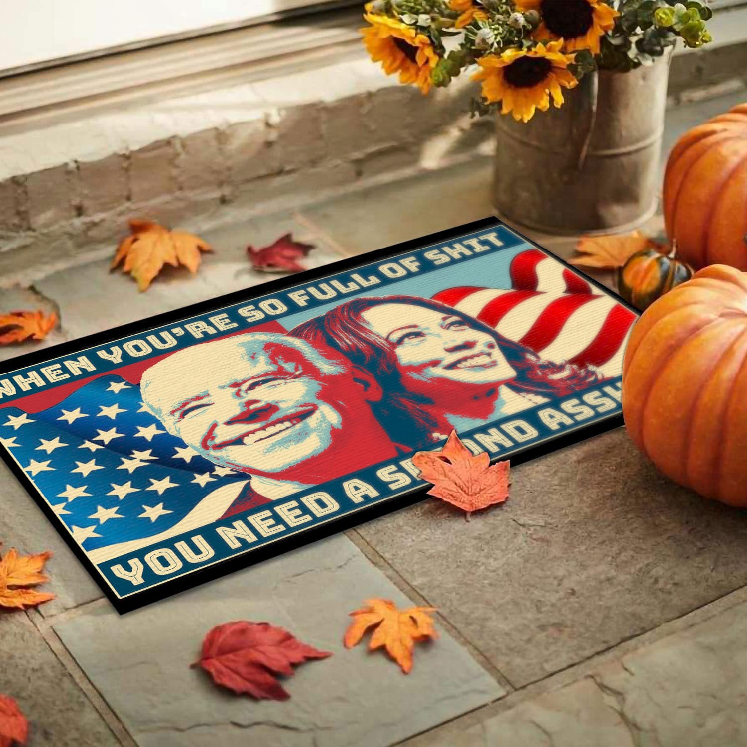 1O. uu tien Full Of Shit (Doormat) (3) Doormat mockup 9