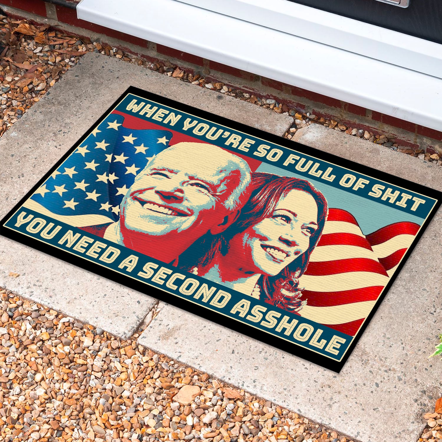 1O. uu tien Full Of Shit (Doormat) (3) Doormat Mockup 10