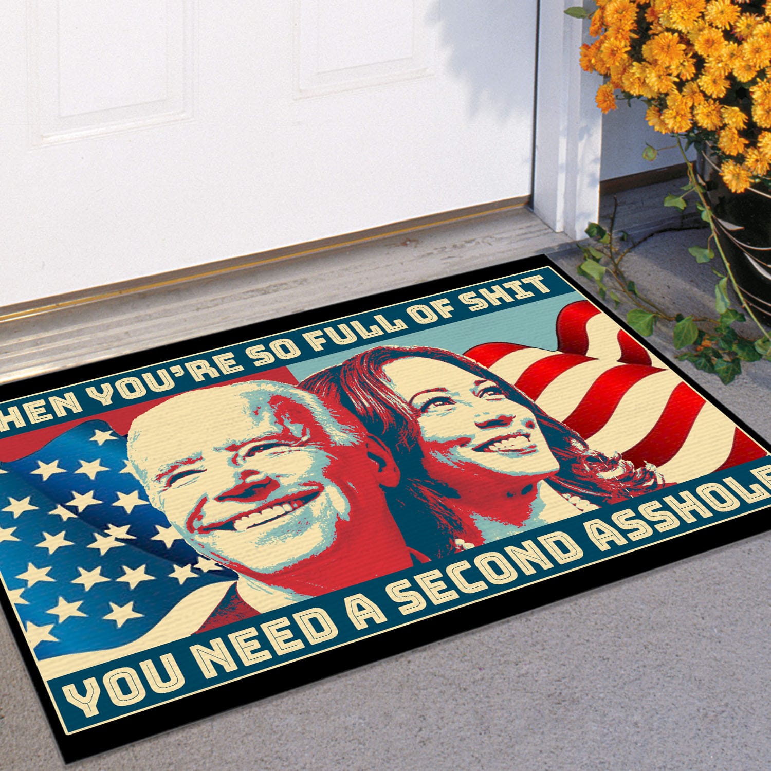 1O. uu tien Full Of Shit (Doormat) (3) Doormat Mockup 11
