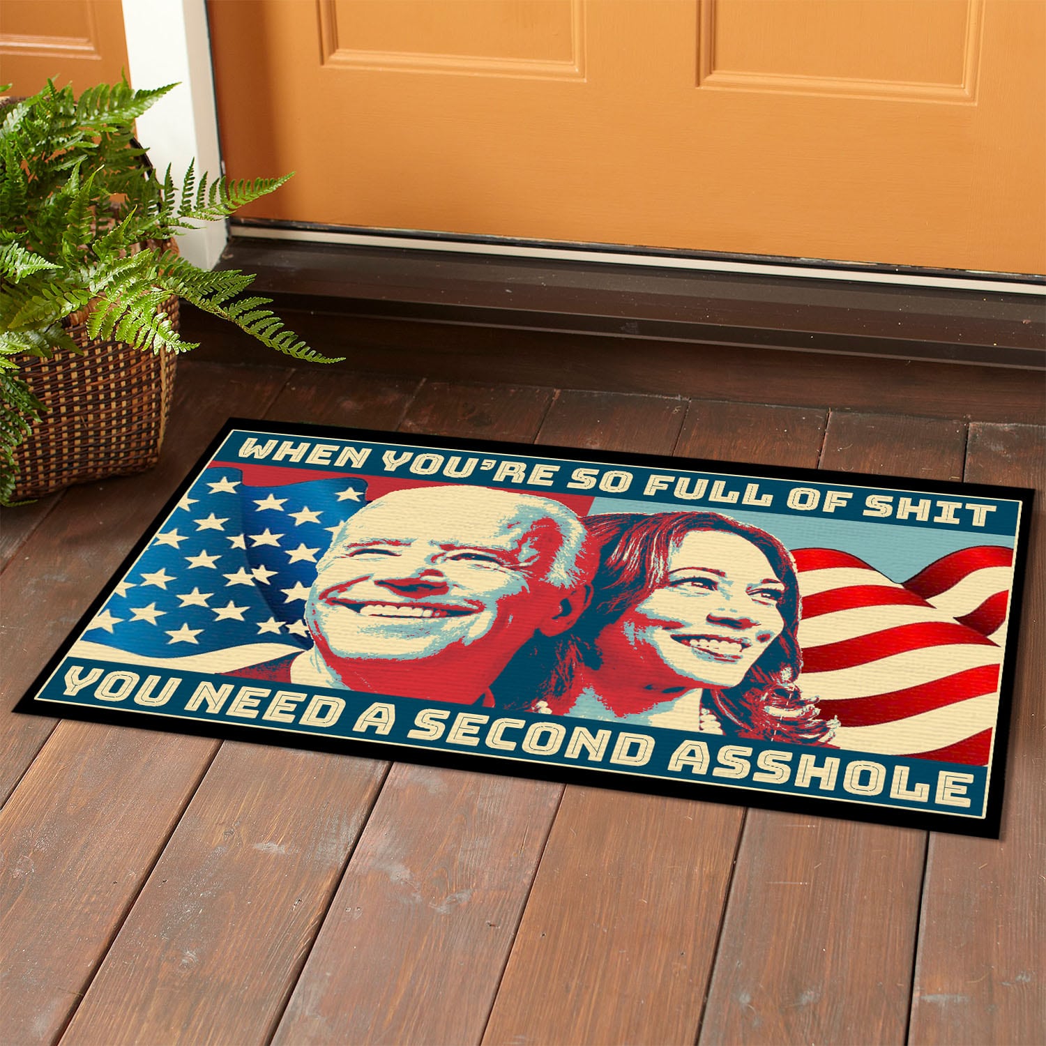 1O. uu tien Full Of Shit (Doormat) (3) Doormat mockup 1