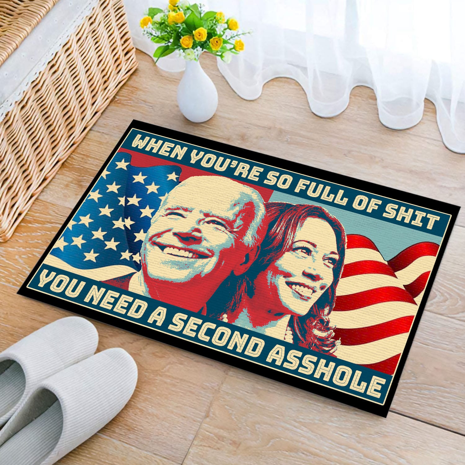 1O. uu tien Full Of Shit (Doormat) (3) Doormat mockup 2