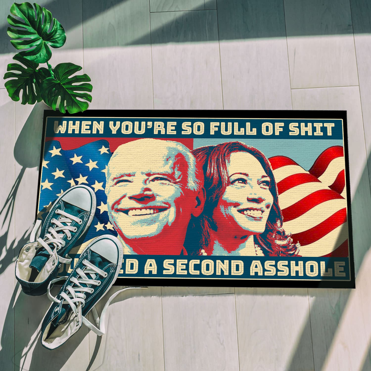 1O. uu tien Full Of Shit (Doormat) (3) Doormat mockup 5