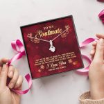 To My Soulmate I Promise You Will Never Have To Face Problems Alone Alluring Beauty Necklace