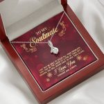 To My Soulmate I Promise You Will Never Have To Face Problems Alone Alluring Beauty Necklace