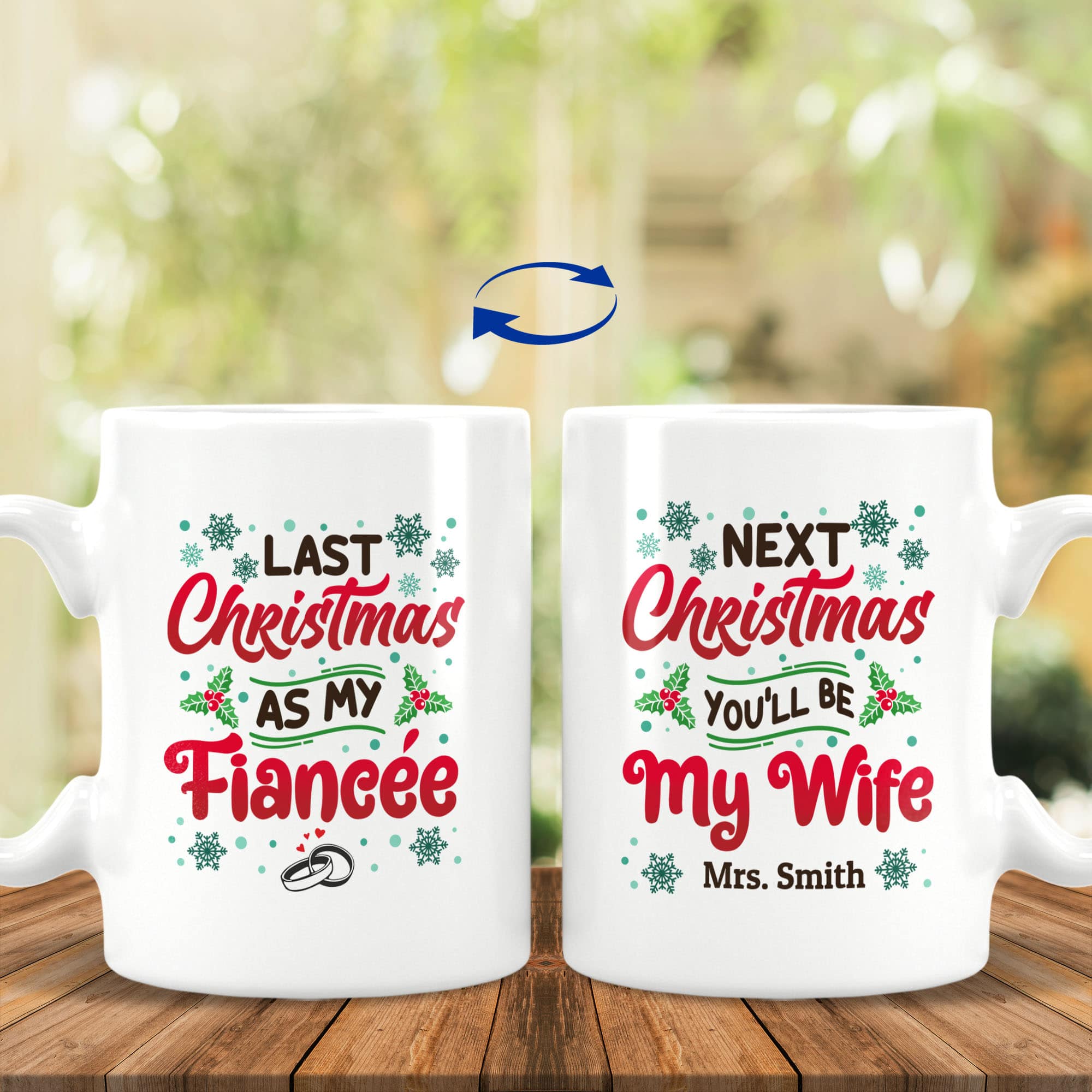 44 HG. Last Christmas Fiancee (Sample Design) 15 OZ White Mug