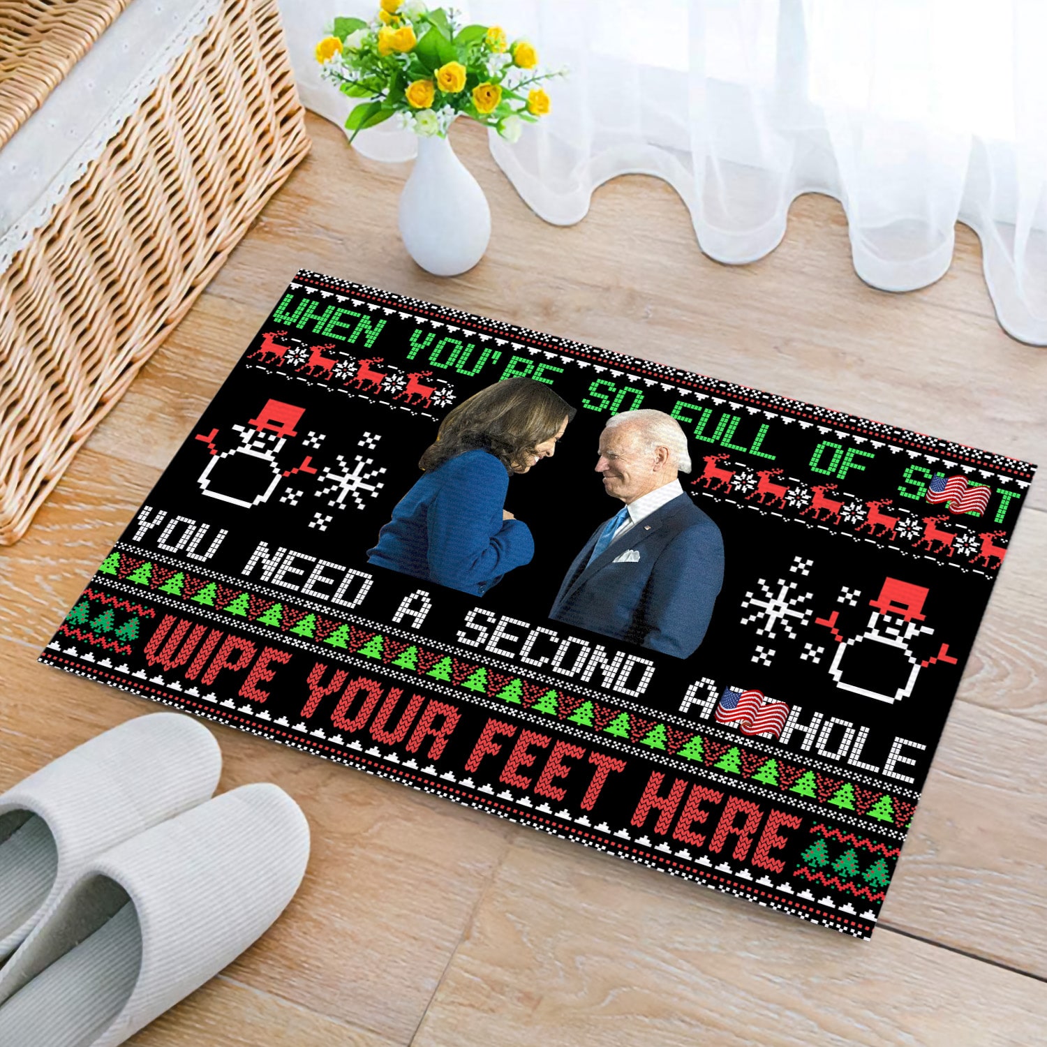 7Th. So Full Of Shit Doormat mockup 2