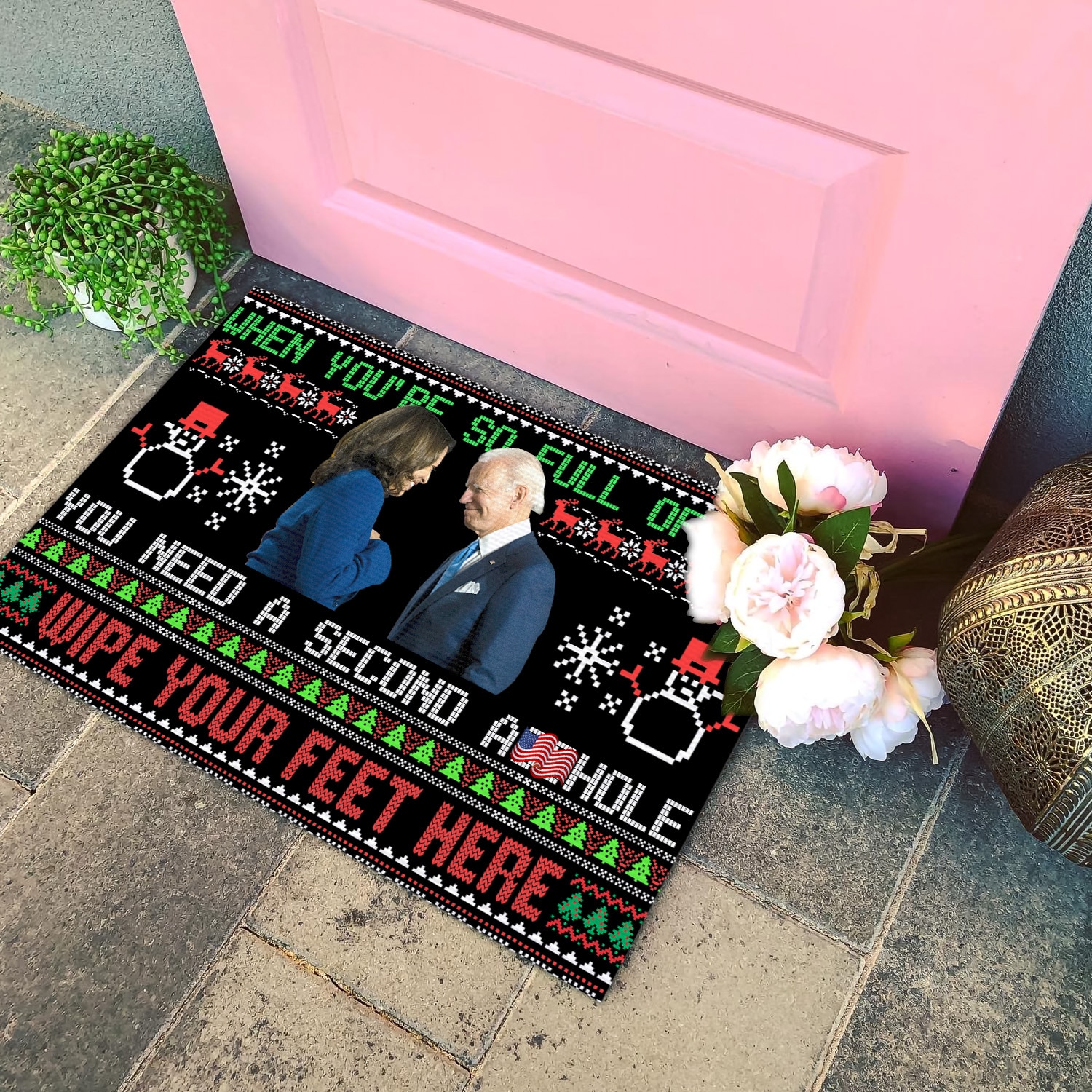 7Th. So Full Of Shit Doormat mockup 4