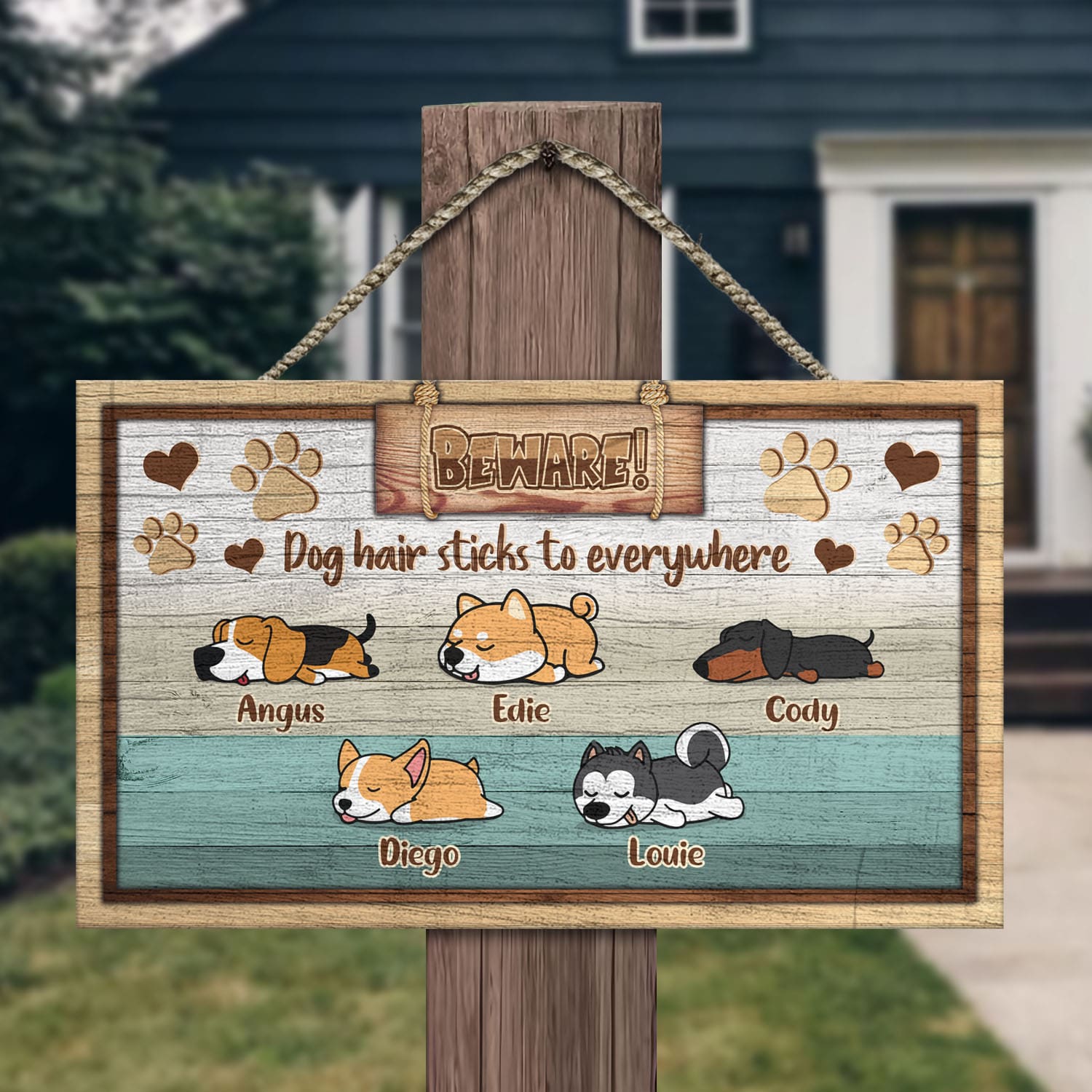 9VT. Beware Dog Hair Sticks (Sample Design 5) Mockup 13