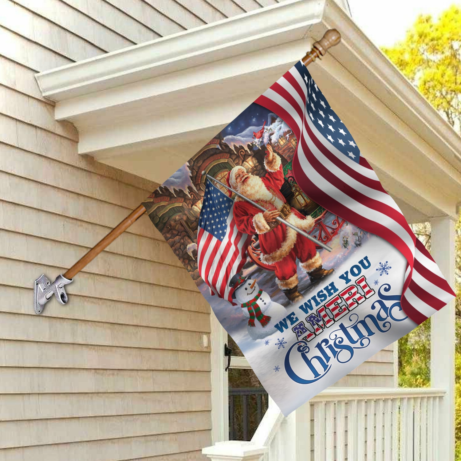 30x40 Side 1 House Flag Mockup 2