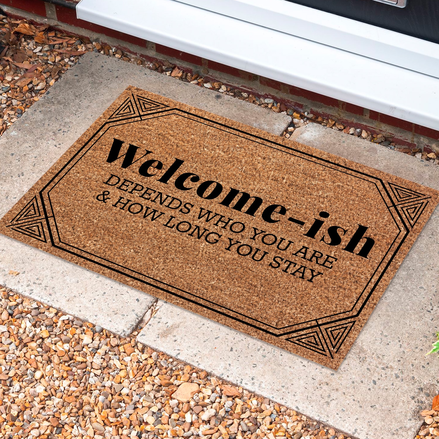 2NH. Welcome-ish (5) Doormat Mockup 10