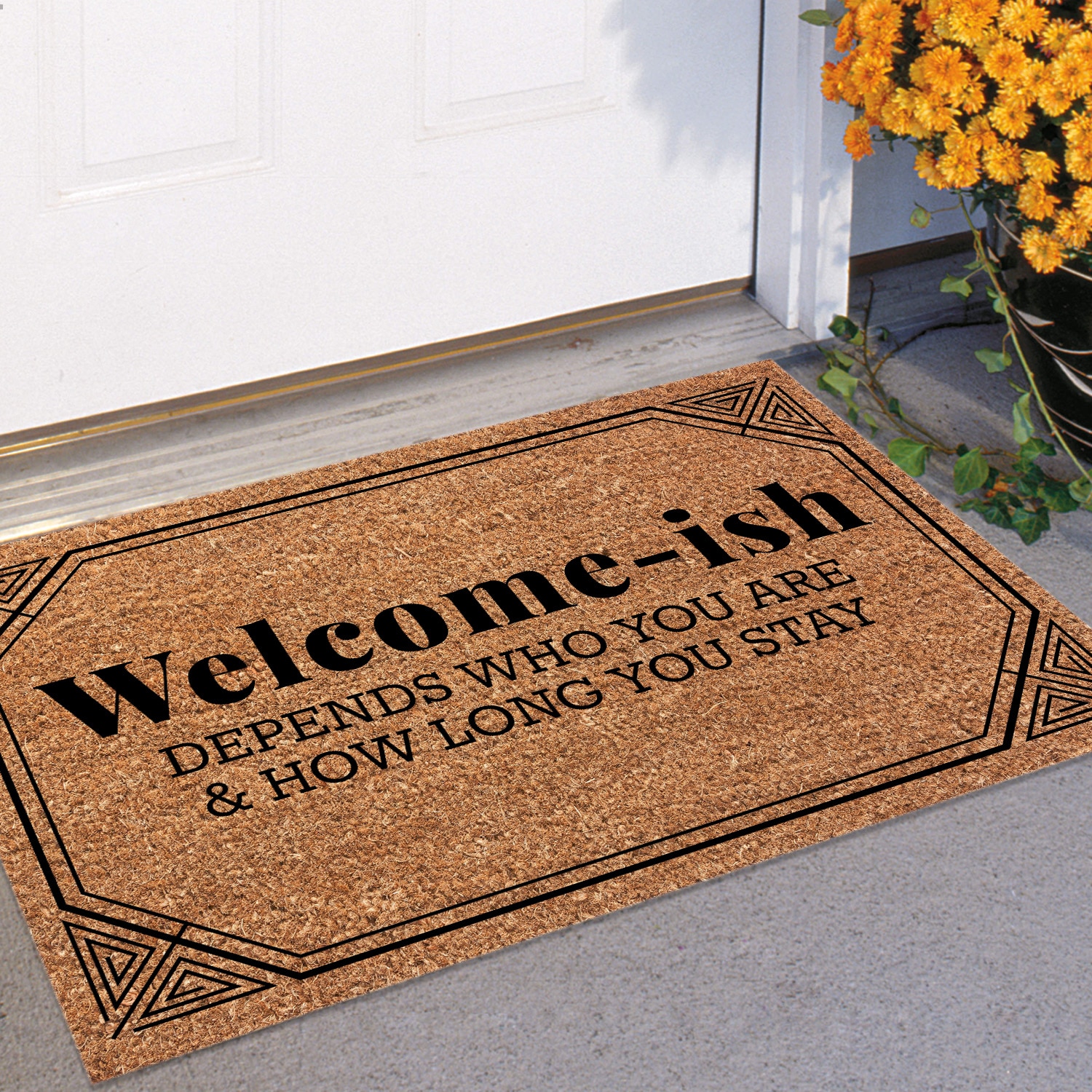 2NH. Welcome-ish (5) Doormat mockup 11
