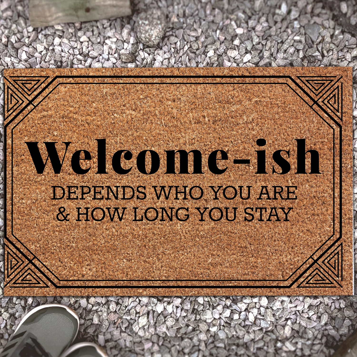 2NH. Welcome-ish (5) Doormat mockup 13
