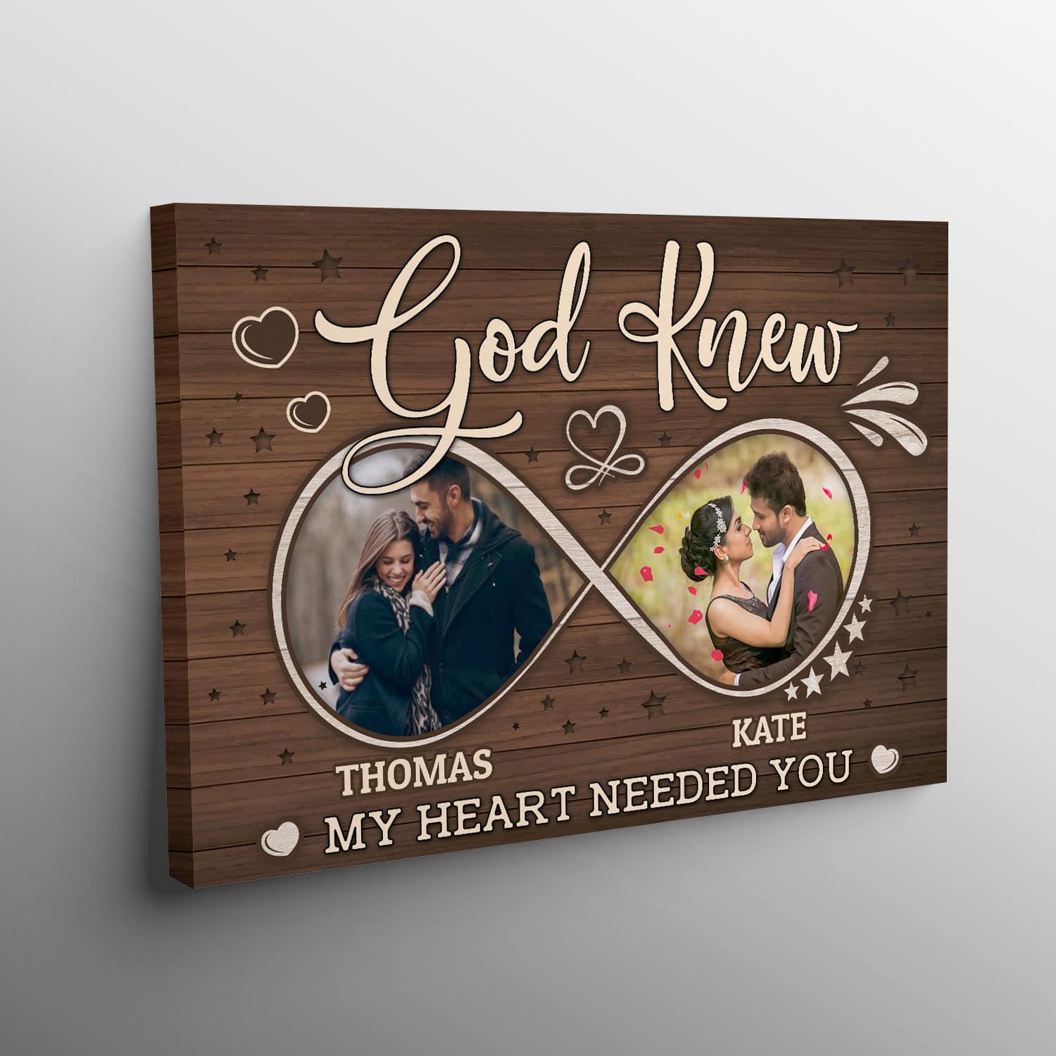 3O. God Knew-sample design Canvas Landscape - Tilt Angle