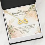 From Dad To My Beautiful Daughter On Your Wedding Day The Walk Down Infinity Heart Pendant Necklace From Dad To My Beautiful Daughter On Your Wedding Day The Walk Down Infinity Heart Pendant Necklace
