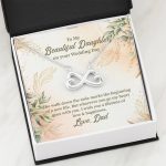 From Dad To My Beautiful Daughter On Your Wedding Day The Walk Down Infinity Heart Pendant Necklace From Dad To My Beautiful Daughter On Your Wedding Day The Walk Down Infinity Heart Pendant Necklace