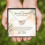 From Dad To My Beautiful Daughter On Your Wedding Day The Walk Down Interlocking Hearts Pendant Necklace From Dad To My Beautiful Daughter On Your Wedding Day The Walk Down Interlocking Hearts Pendant Necklace
