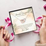 From Dad To My Beautiful Daughter On Your Wedding Day The Walk Down Interlocking Hearts Pendant Necklace From Dad To My Beautiful Daughter On Your Wedding Day The Walk Down Interlocking Hearts Pendant Necklace