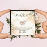 From Dad To My Beautiful Daughter On Your Wedding Day The Walk Down Interlocking Hearts Pendant Necklace From Dad To My Beautiful Daughter On Your Wedding Day The Walk Down Interlocking Hearts Pendant Necklace