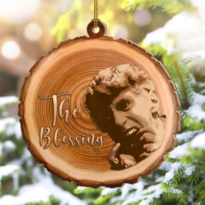 The Blessing Uncle Lewis Custom Shaped Wooden Christmas Ornament - Funny Christmas Movie Ornament Keepsake