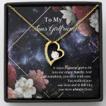 To My Sons Girlfriend It Takes A Special Girl To Fit Into Our Crazy Family Forever Love Heart Pendant Necklace - Forever Love Necklace (18K Yellow Gold)