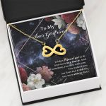 To My Sons Girlfriend It Takes A Special Girl To Fit Into Our Crazy Family Infinity Heart Pendant Necklace