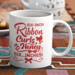 Six Inch Ribbon Curls Honey Six Inches Ceramic Coffee Mug - Water Bottle - Beer Stein