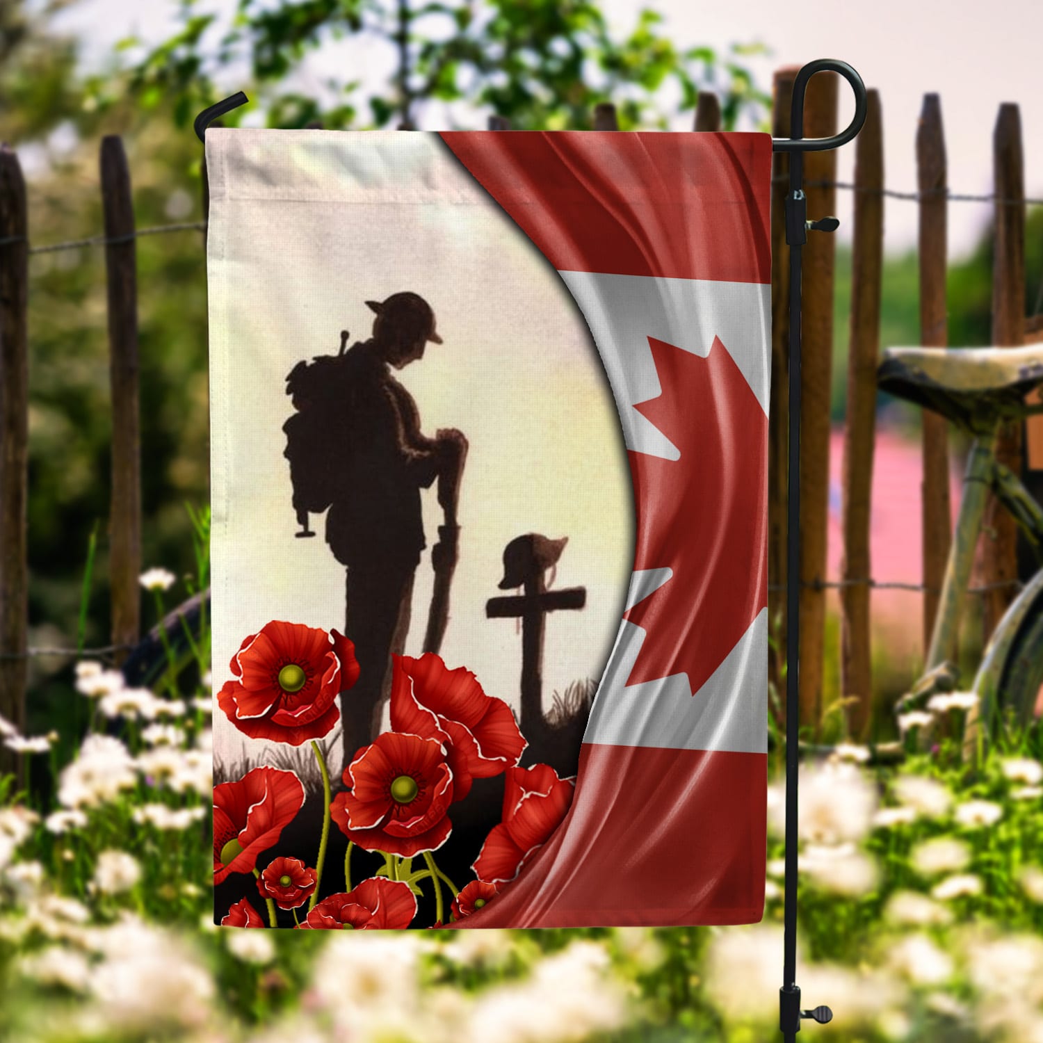 1O. Canada Veteran-30x40 Garden Flag Mockup 6