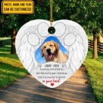Personalized Photo Sympathy Gifts As A New Day Starts Without Me Don't Think We're Far Apart Decorative Christmas Heart Ornament Keepsake