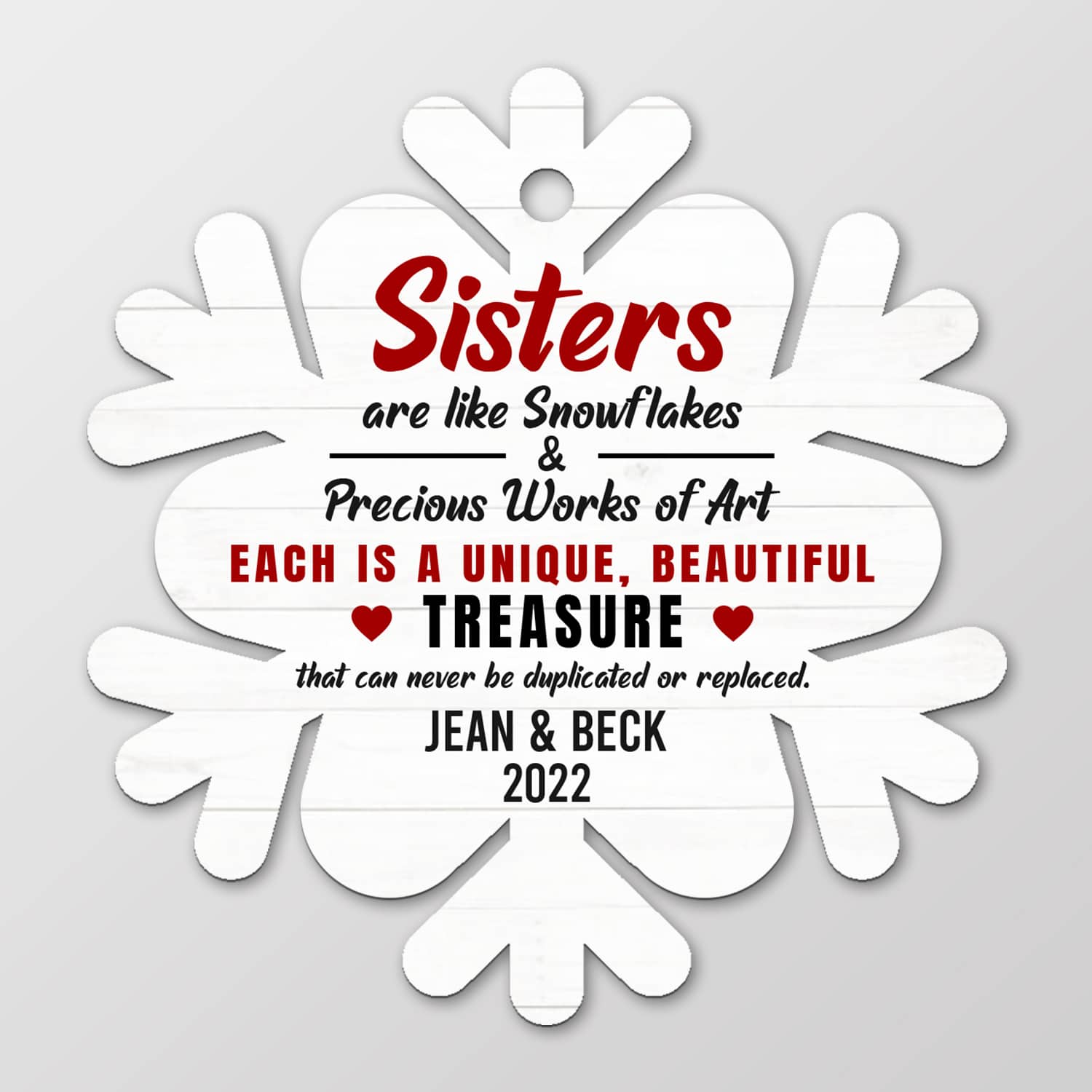 Die Cut Ornament Mockup Simple