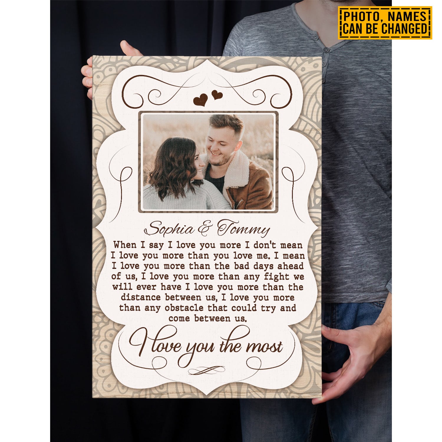 1VT. When I Say I Love You Photo canvas mk1