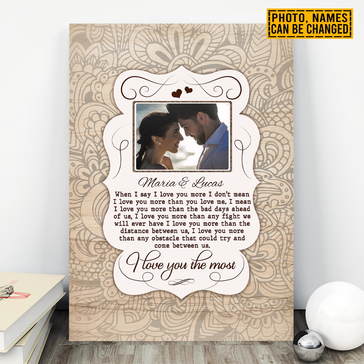 1VT. When I Say I Love You Photo canvas mk2