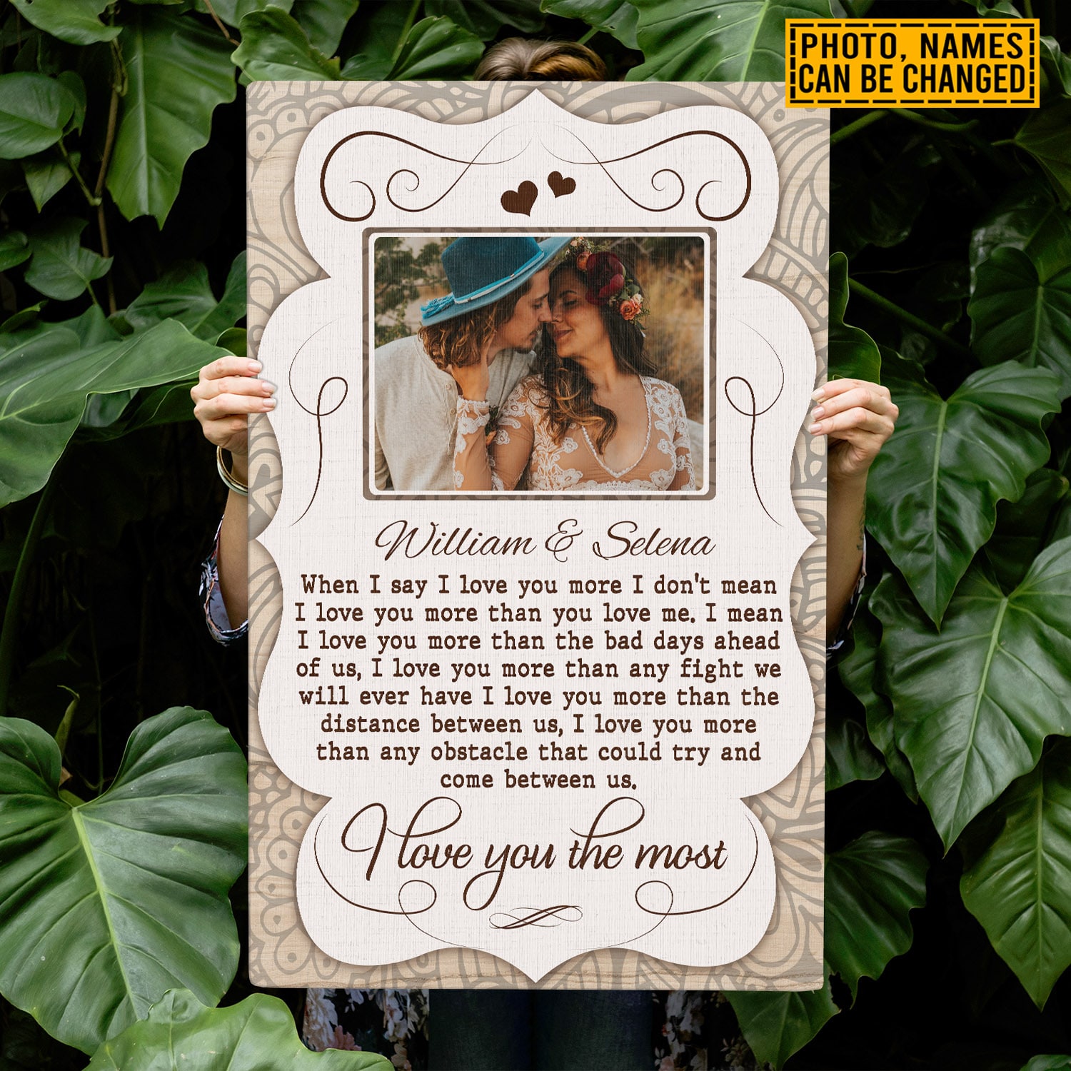 1VT. When I Say I Love You Photo canvas mk3