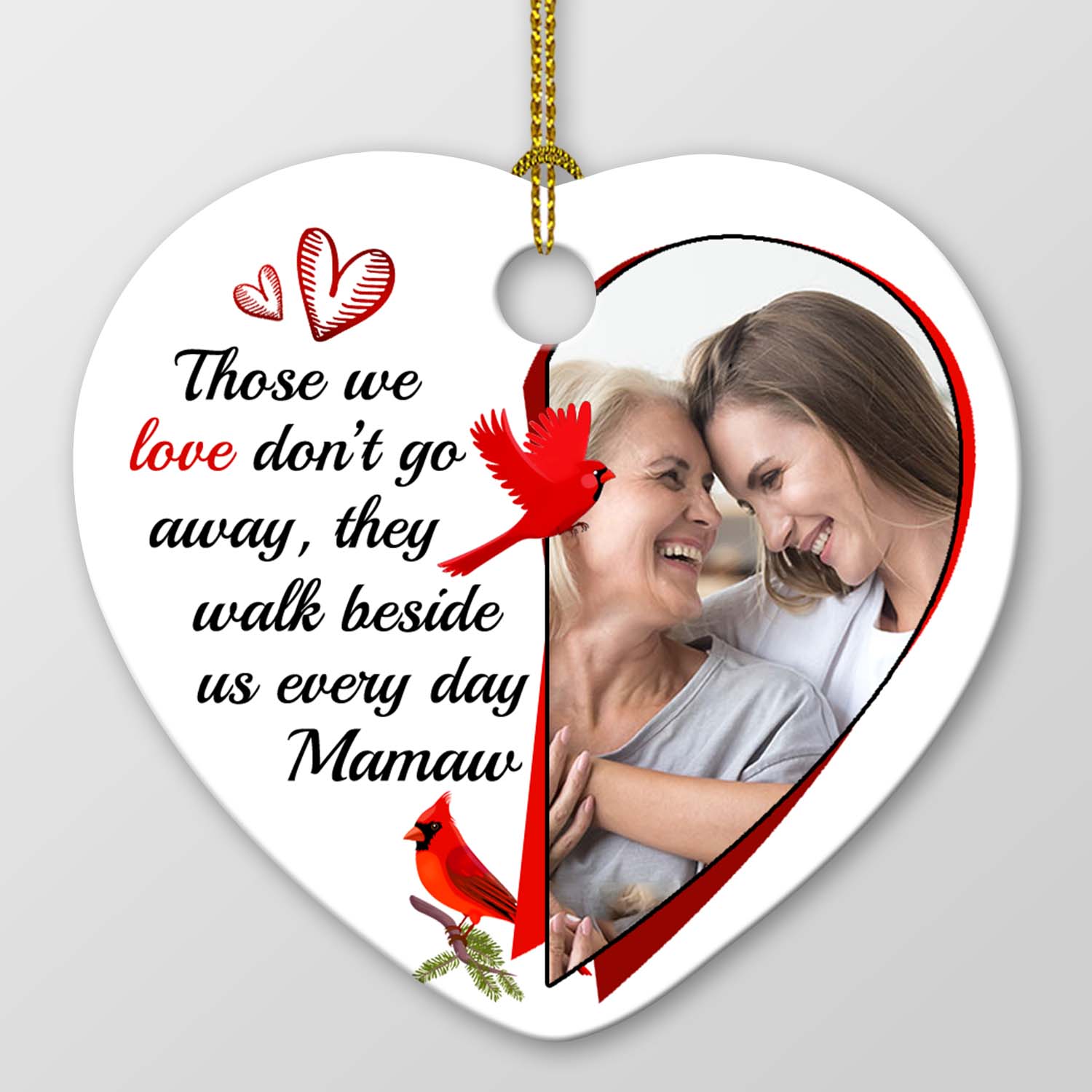 Heart Ornament Mockup Simple