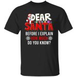 2Th. Dear Santa How Much Do You Know (7), Black, Unisex T-Shirt