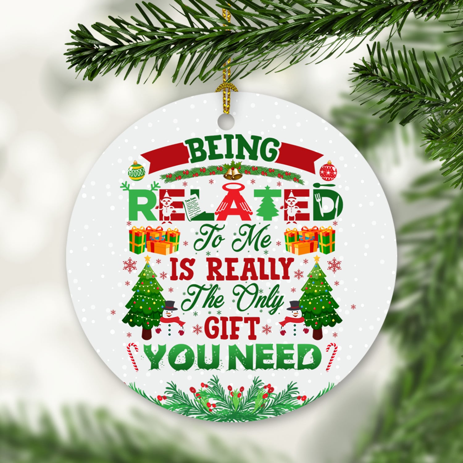 6Th. Being Ralated To Me ornament Mockup 1