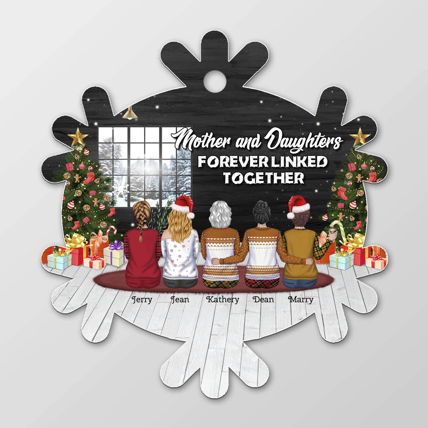 Die Cut Ornament Mockup Simple