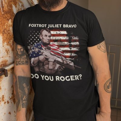 Alternative view of Foxtrot Juliet Bravo Do You Roger Funny Abraham T-Shirt - Funny Biden Shirt