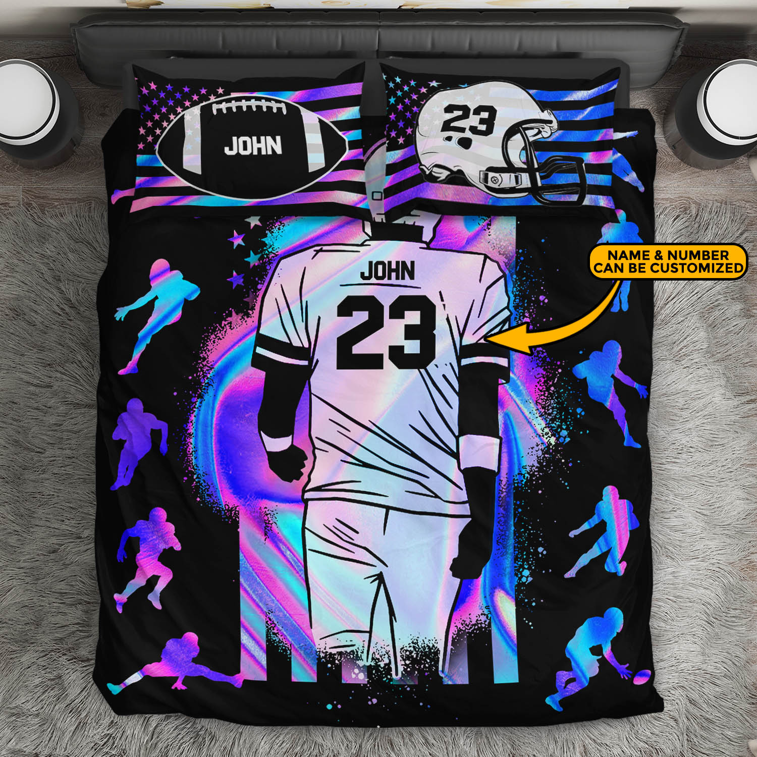 6VT. Football Bedding Set mk1