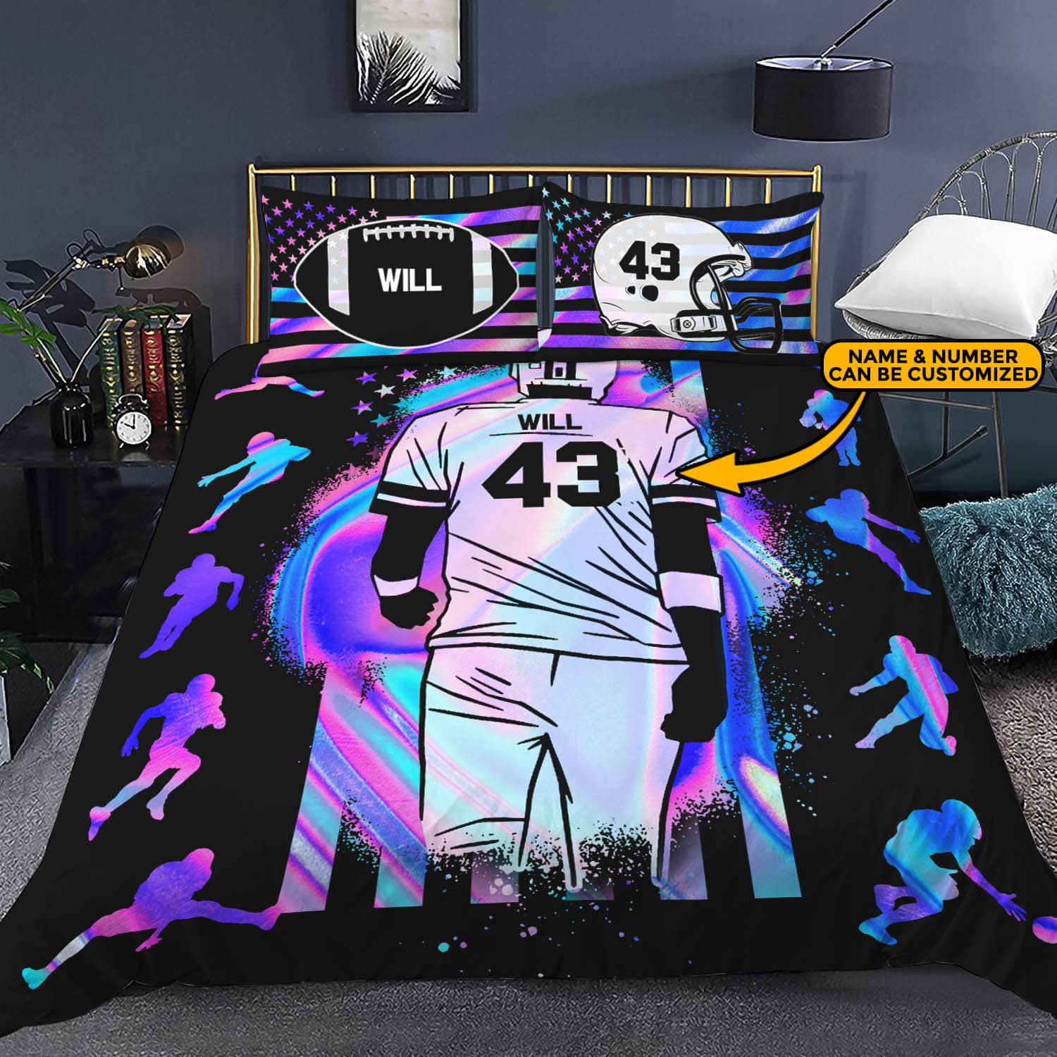 6VT. Football Bedding Set mk2